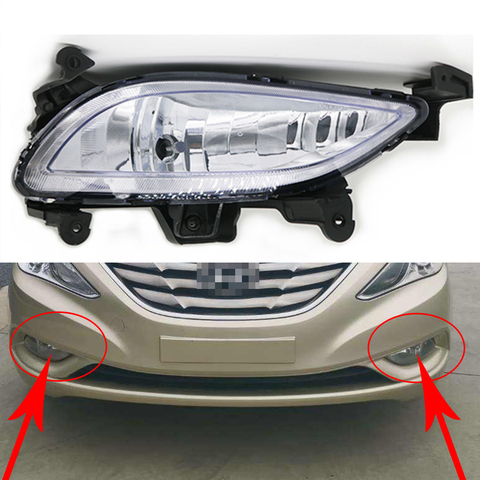 Fog Light For Hyundai Sonata 2010 2011 2012 Fog Lamp Car Front Bumper Grille Signal Lamp Driving Fog Lights Assembly ► Photo 1/6