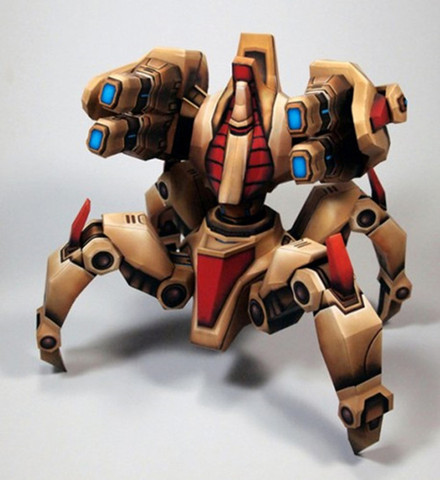 StarCraft Protoss Ancient Warrior Dragoons Immortal Paper Model Kit 16cm=6