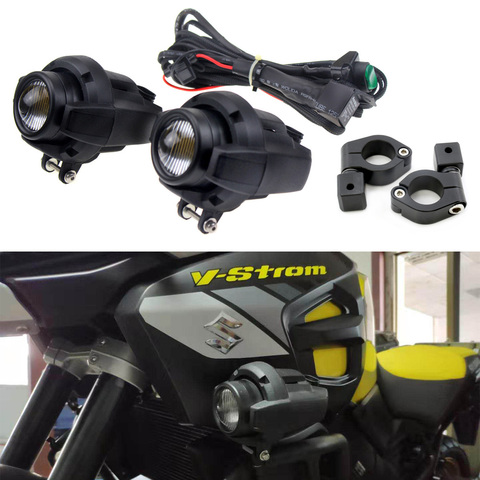 Driving Aux Lights For Suzuki V-Strom DL650/DL1000/DL1050 XT Front Head Light Waterproof Motorcycle Fog Lamp Accessories Parts ► Photo 1/6