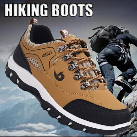KAMUCC Men Climbing Shoes Non Slip Hiking Shoes for Men Waterproof Trekking Sneakers Man Fishing Camping Shoes Hunting Boots New ► Photo 1/6