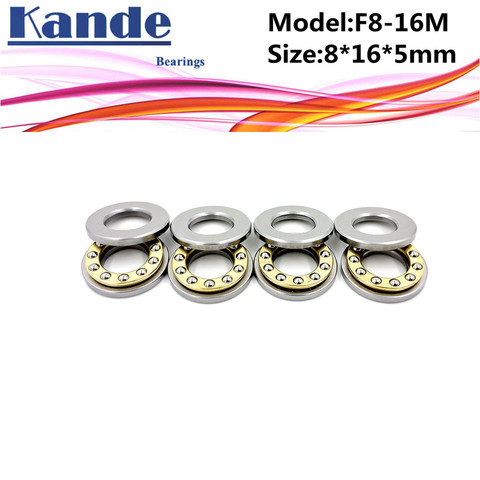 4pcs F8-16M 8x 16 x 5mm  F8-16 high quality Miniature planar bearing 8x16x5 mm Axial Ball Thrust Bearing ► Photo 1/5