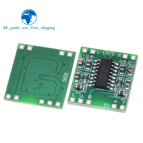 TZT 10PCS PAM8403 Super mini digital amplifier board 2 * 3W Class D digital amplifier board efficient 2.5 to 5V USB power supply ► Photo 1/6