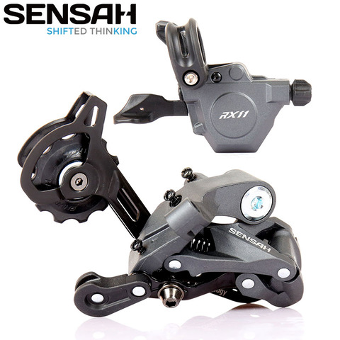 SENSAH RX11 11 Speed MTB Bicycle Derailleurs Groupset Shift Set Right Shifter & Rear Derailleur Grey Color ► Photo 1/4