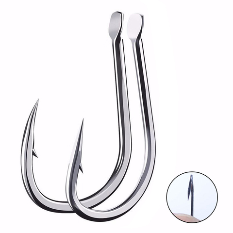 50PCS/lot Izu 1-13# High carbon steel Crooked Barbed Fishhook Black Flat pond carp fishing hooks set Accessories tool tackle ► Photo 1/6