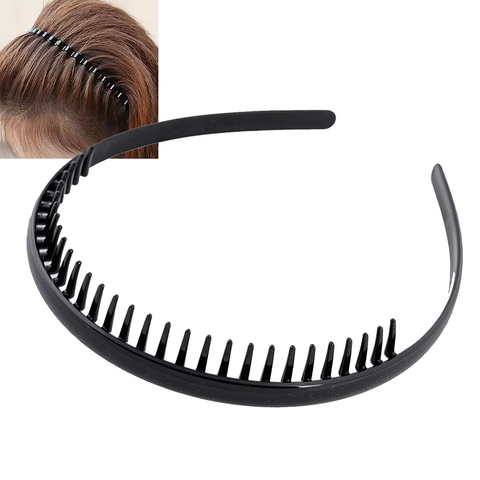 Fashion Women Men Unisex Black Wavy Hair Head Hoop Band Sport Headband Hairband hair accessories ► Photo 1/6