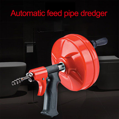 Toilet dredge sewer Dredging tool for toilet plunger electrical sewer pipe, household cleaning tool, high pressure gas machine ► Photo 1/5