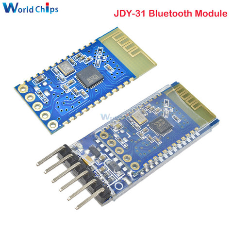 JDY-31 Bluetooth 3.0 HC-05 HC-06 Bluetooth Module Serial Port 2.4G SPP Transparent Transmission Compatible with HC 05 06 JDY-30 ► Photo 1/6