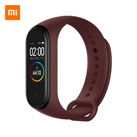 Original Xiaomi Mi Band 4 Bluetooth 5.0 Heart Rate Sensor AMOLED Color Screen 5ATM Waterproof Miband Smart Bracelet APP Mi Fit ► Photo 1/6