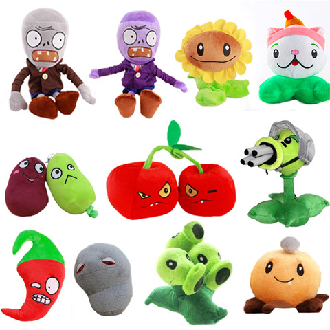 Plants Vs Zombies Zombie Chomper Shooter Soft Plush Figures Kids Doll Toy Gift