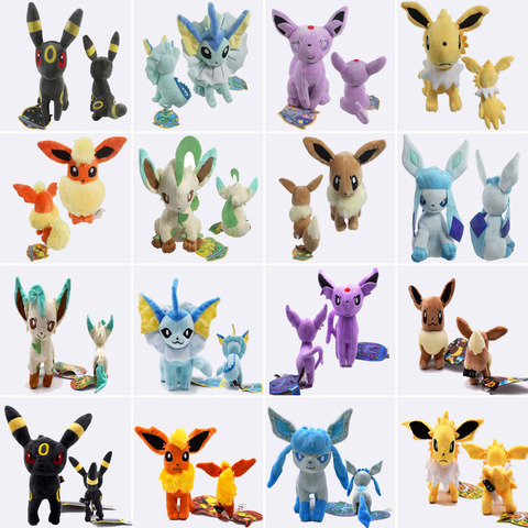 16~20cm EEVEE Espeon Peluche Umbreon Jolteon Glaceon Vaporeon Flareon Leafeon Stuffed Plush Doll Toys ► Photo 1/6