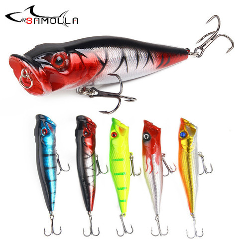 Popper Fishing Lures Weights 9cm12.5g Topwater Lure Whopper Popper Saltwater Lures Fake Bait Articulos De Pesca Isca Artificial ► Photo 1/6