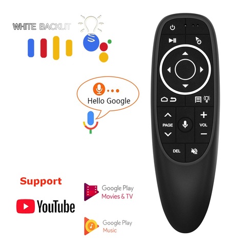 VONTAR G10 G10S Pro Voice Remote Control 2.4G Wireless Air Mouse Gyroscope IR Learning for Android tv box  HK1 H96 Max X96 mini ► Photo 1/6