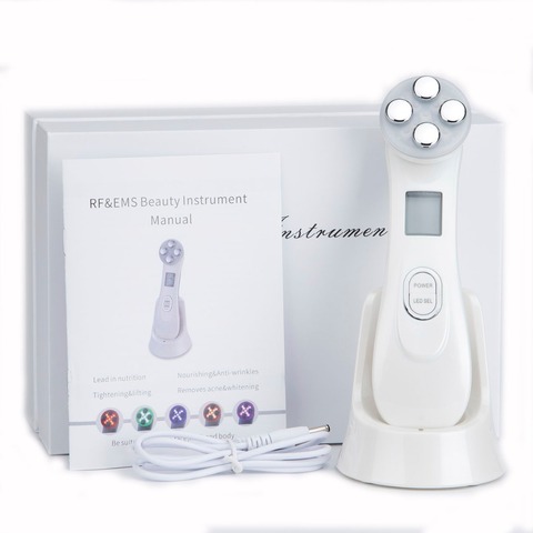 5in1 RF&EMS Radio Mesotherapy Electroporation Face Beauty Pen Radio Frequency LED Photon Face Skin Rejuvenation Remover Wrinkle ► Photo 1/6