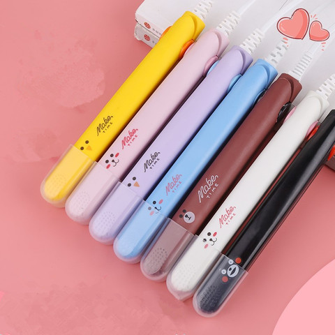 Mini Hair Straightener Curling Bar Straight Roll 2 in 1 Splint Perm Mini Cartoon Portable Electric Curling Iron ► Photo 1/6