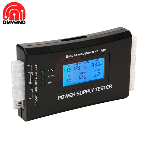 Digital LCD Display PC Computer 20/24 Pin LCD Power Supply Tester Check Quick Bank Supply Power Measuring Diagnostic Tester Tool ► Photo 1/6
