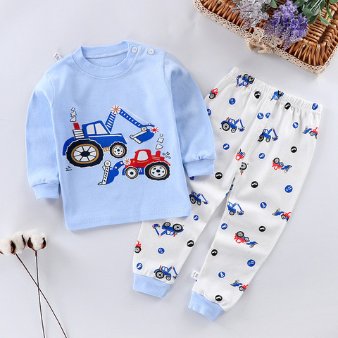 Children Pajamas Baby Clothing Set Kids Cartoon Sleepwear Autumn Cotton Nightwear Boys Girls Animal Pyjamas Pajamas Set ► Photo 1/6