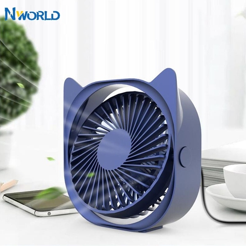 Mini USB Fan Table Small Fan Electronic Summer USB Smart Gadgets Portable Cool Gadgets Silent Rechargeable For Office Home ► Photo 1/1