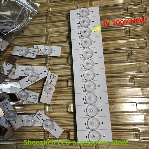 3V   6V LED Bulbs Diodes with Concave Lens for LED Backlight Strip Repair TV 100%NEW ► Photo 1/6