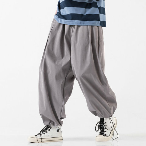 2022 Streetwear Harem Pants Men's Baggy Jogging Sweatpants Oversized Male Crotch Wide Leg Pants Casual Men Trousers Dropshipping ► Photo 1/5