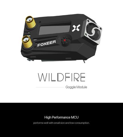 Foxeer Wildfire 5.8GHz 72CH Dual Receiver OLED Ground Station Module Support OSD Firmware Update For Fatshark FPV Goggles ► Photo 1/3