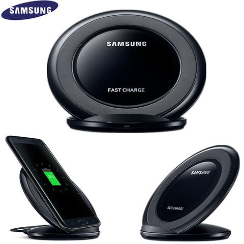 Original Samsung Wireless Charger Qi Fast Stand for Samsung Galaxy S20 S10 S9 S8 S7 Note10 for iPhone 11 X EP-NG930 ► Photo 1/6