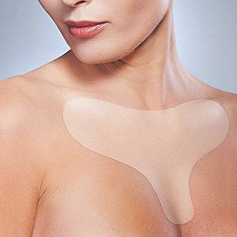 Reusable Anti Wrinkle Chest Pad Silicone Transparent Removal Patch Face Skin Care Anti Aging Breast Lifting Chest Patch Flesh ► Photo 1/6