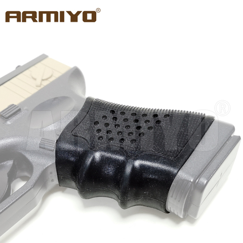 Armiyo Pistol Anti Slip Rubber Grip Glove Cover Fit Most of Handgun Handle Sleeve Holster Black Tactical Hunting Accessories ► Photo 1/4