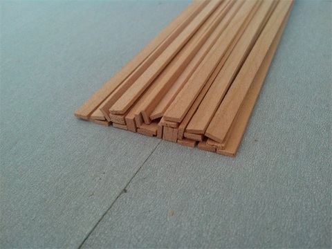 0.6 mm thickness American Cherry wood HI-Q sail boat hull Special-purpose material Solid wood batten 50 pcs/lot ► Photo 1/1