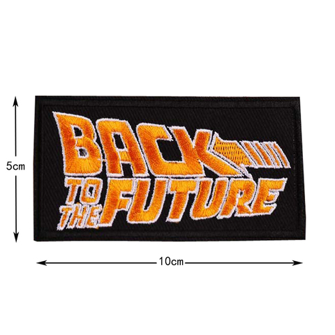 Back to the Future Embroidered Patch The Time Machine Delorean Silhouette 88 Patch badge applique ► Photo 1/1
