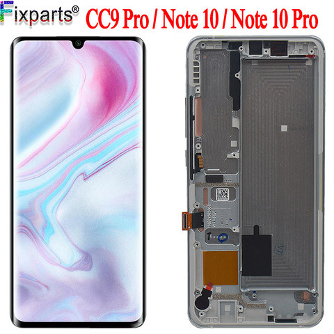 AMOLED For Xiaomi CC9 Pro LCD Mi CC9 Pro Mi Note 10 Display Touch Screen Digitizer Assembly Replacement for Xiaomi Note 10 LCD ► Photo 1/6