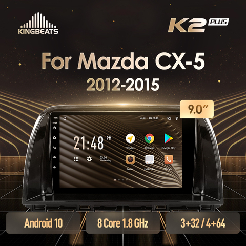 KingBeats Android 8.1 head unit 4G Car Radio Multimedia Video Player Navigation GPS For Mazda CX5 CX-5 CX 5 1 KE 2012 2017 ► Photo 1/6