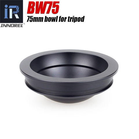 INNOREL BW75 75mm Bowl for Tripod Half Ball Aluminum Alloy Tripod Bowl Adapter for Video Fluid Head Tripod ► Photo 1/6