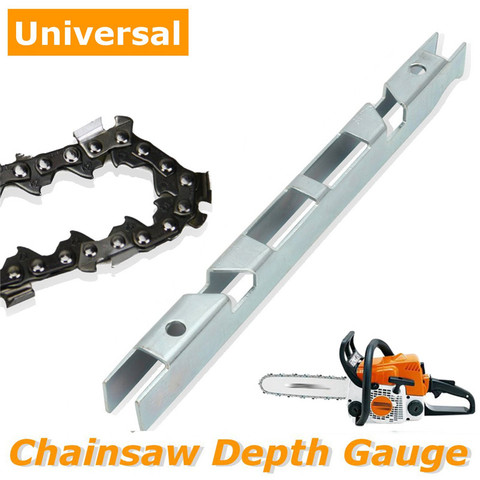 Depth Gauge Combo File Guide Tool Chainsaw Saw Chain Guide Bar Groove Cleaner Universal Type Chain File Sharpening Cleaner ► Photo 1/5