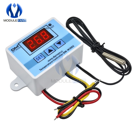 W3002 12V/24V/110V 220V LED Digital Temperature Controller Thermostat Thermoregulator Sensor Meter Fridge Water Heating Cooling ► Photo 1/6