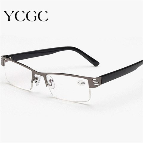 Reading Glasses Men Women High Quality Black Half-frame Diopter Glasses Male Presbyopic Eyeglasses +1.0+1.5+2.0+2.5+3.0+3.5+4.0 ► Photo 1/6