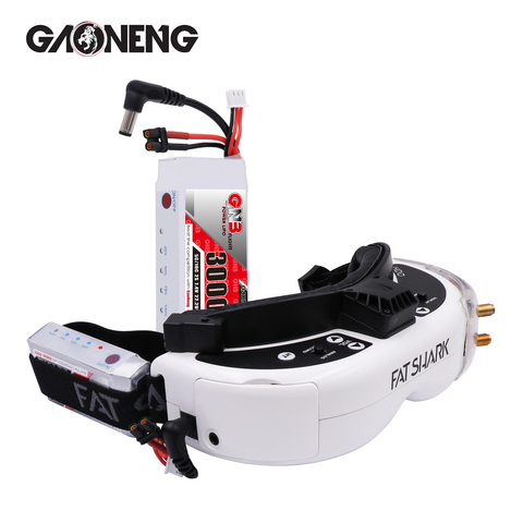 Gaoneng GNB 3000MAH 2S 5C Lipo Battery Power Indicator for Fatshark glasses Dominator Skyzone Aomway FPV Goggles RC Drone ► Photo 1/6