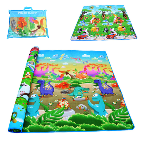 Double Surface Baby Carpet Rug Dinosaur Developing Mat for Children Game Pads Foldable Baby Play Mats 0.5cm Thick Crawling Mats ► Photo 1/6
