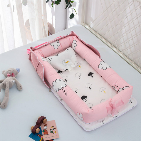 Cribs For The Baby Portable Baby Nest Bed for Boys Girls Travel Bed Infant Cotton Cradle Crib Baby Bassinet Newborn Bed ► Photo 1/6