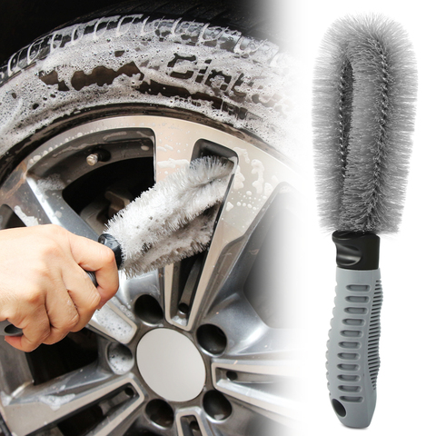 Car Washing Cleaning tool Wheel Tire Rim Scrub Brush Car Brush Tool for Volkswagen VW Golf 4 6 7 GTI Tiguan Passat B5 B6 B7 CC ► Photo 1/5