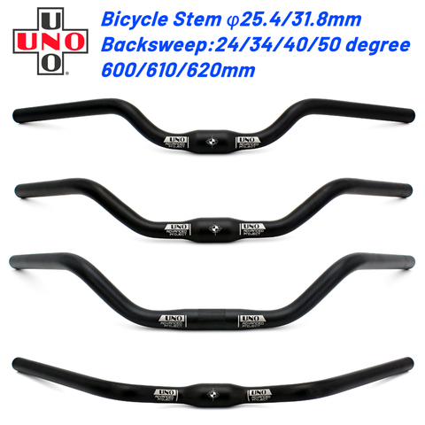 UNO Bike Swallow Shaped Mountain Bicycle Handlebar 25.4/31.8mm MTB Bicycle M Type Trekking Bar 600/610/620mm Road Bike Handlebar ► Photo 1/6