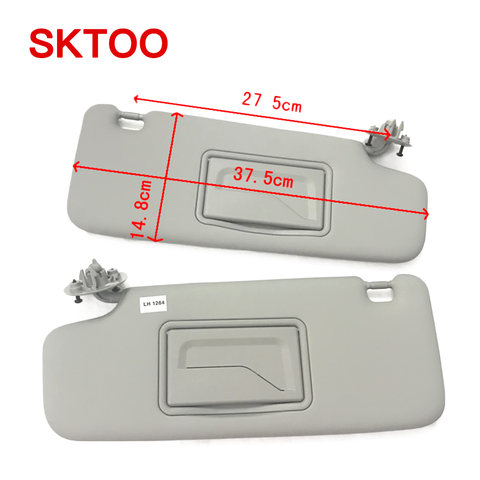 SKTOO Auto accessories With a makeup mirror sun visor for Chevrolet  Aveo Cruzez  belt makeup mirror sun-shading ► Photo 1/6