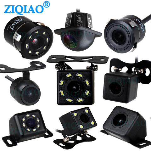 ZIQIAO Car Reverse Rear View Camera Universal Waterproof Night Vision HD Auto Parking Backup Camera ► Photo 1/6