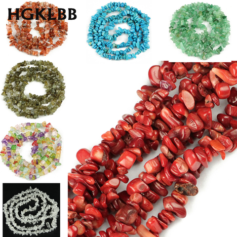 Natural Irregular Shape Chips Stone Beads Red coral Carnelian Aventurine crystal Quartz Beads For Jewelry Making DIY Bracelets ► Photo 1/6