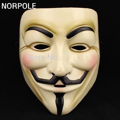 Hot Selling Party Masks V for Vendetta Mask Anonymous Guy Fawkes Fancy Dress Adult Costume Accessory Party Cosplay Masks ► Photo 1/6