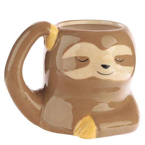 Creative Animal Styling Mug Cute Sloth Closed Eye Ceramic Cup Office Personality Animal Coffee Milk Cup Animal Cup ► Photo 1/5