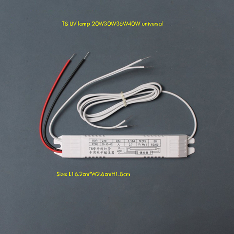 220V 50-60Hz T8 Electronic Fluorescent Ballast for Ultraviolet Lamp Tube 20W 30W 36W 40W Magnetic Conductor Electronic Ballast ► Photo 1/4