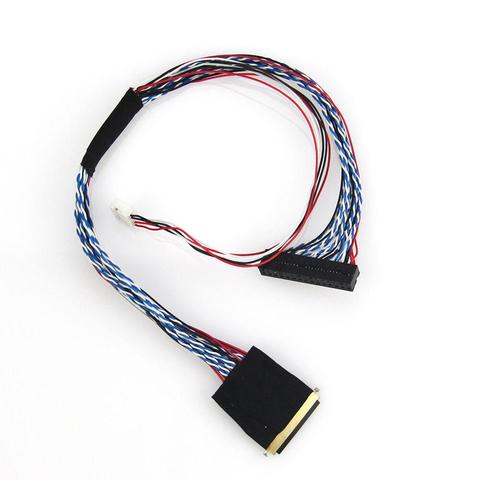 New 20453-20455 40Pin 1ch 6bit LVDS Cable for 10.1/14/15.6 LED LCD Screen I-PEX ► Photo 1/1