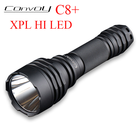 LED Flashlight Convoy C8+ with XPL HI Linterna LED C8 Plus Tactical Flashlight 18650 Torch Camp Tent Lantern Hunting Hand Light ► Photo 1/6