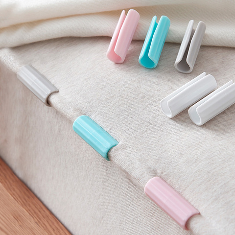 12pcs Bed Sheet Clips Bed Duvet Covers Holder Clamp Fastener Quilt Gripper  Pins