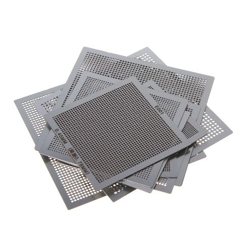 10Pcs/set BGA Reballing Universal Stencil Template Kit for Computer IC Chip Repair Stencils Parts ► Photo 1/6